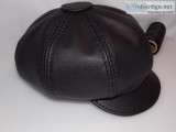 Handmade Leather Newsboy Hat