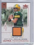 Brett Favre 2004 Ultra Performers Auth Game worn Jersey UPBF