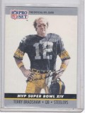 Terry Bradshaw 1990 Pro Set MVP Super Bowl XIV Autograph 14