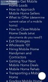Mobile home investing lessons