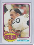 Rocky Bleier 1976 Topps Excellent Condition Ding Lower right cor