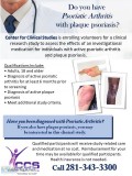 Clinical Research Study for Psoriatic Arthritis Now Enrolling