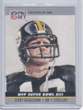 Terry Bradshaw 1990 Pro Set MVP XIII Autograph 13
