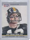 Terry Bradshaw 1990 Pro Set MVP XIII Autograph 13