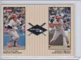 Carlton FiskJohnny Bench 2002 Fleer Dueling Duos 1 of 29