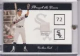 Carlton Fisk 2002 Fleer Greats Piece of Authentic game worn jers
