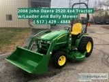John Deere 25 hp 4WD Loader Tractor with mower