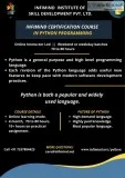 Python Programming Language at Infimind Insitute of Skill Develo