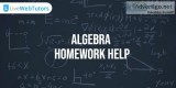 Secure High Grades With Algebra Homework Help