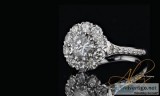 Double Prong Platinum Ring