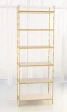 Buy Global Views Spike Etagere-Antique Brass wWhite Marble  Book