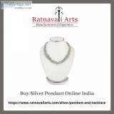 Buy Silver Pendant Online India  Ratnavaliarts