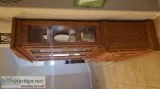 Oak 2 piece china cabinet