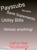 Custom made novelty documents