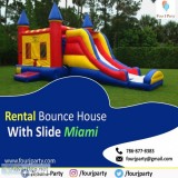 Rental Bounce House With Slide Miami