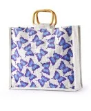 Jute Grocery bags with cane handle manufacturer exporter and who