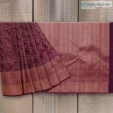 Grape Wine Colour Kanchipuram Saree