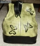 New - Limited Edition Mario Hernandez Green Leather Butterfly De