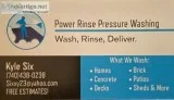 Pressure washingsoft washing