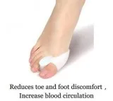 2PCS Silicone Gel Bunion Splint Big Toe Separator Straightener F