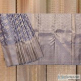 Grey Colour Kanchipuram Saree