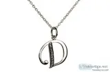 Buy D Pendant in Gold With Diamonds