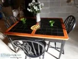 KITCHEN TABLE AND THREE CHAIRS