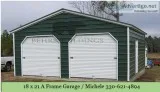 18 x 21 Vertical Roof Garage