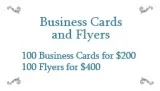 Business Card and Flyer Design