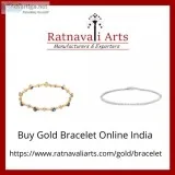 Buy Gold Bracelet Online India  RatnavaliArts