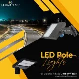 Buy LED Pole Lights For Parking Lots Gardens Sidewalks