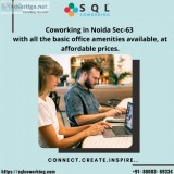 Coworking in Noida Sec-63  with all the basic office amenities