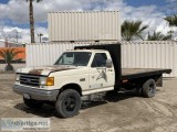 1989 FORD F SUPER DUTY CUSTOM FLATBED TRUCK 11801212