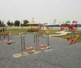 Open park exercise equipment
