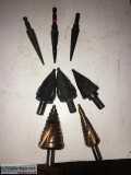 Stepped drill bits