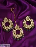 Exclusive collection of chandbali gold earrings at Low Price .