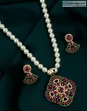 Exclusive Collection of  pearl jewellery set Online by Anuradha 