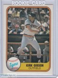 Kirk Gibson 1981 Fleer RC Near Mint Condition 481