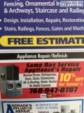 APPLIANCE REPAIR SERVICE
