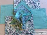 Handmade Quilted Placemat and Napkin Set