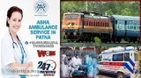 Get Train Ambulance Service with all portable equipment in Patna