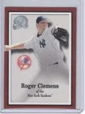 Roger Clemens 2000 Fleer Greats of the Game Magazine Card 5