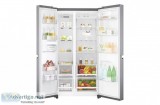 Side by side door refrigerator