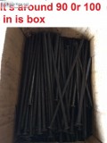 7&rdquo inch long ring shank nails ( steel ).