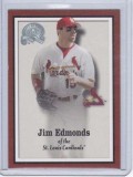 Jim Edmonds 2000 Fleer Greats of the Game Magazine Card 8