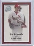 Jim Edmonds 2000 Fleer Greats of the Game Magazine Card 8