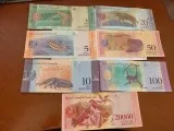 Venezuela lot of 7 different uncirc. banknotes 20157