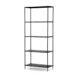 Buy Four Hands Trula Bookshelf Rubbed Black  Bookcases and Etage