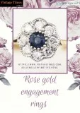 Latest designed rose gold engagement rings  Vintage Times