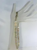 Beautiful Handmade Vintage Heavy Two-Tone Silver Brass-Gold Stat
